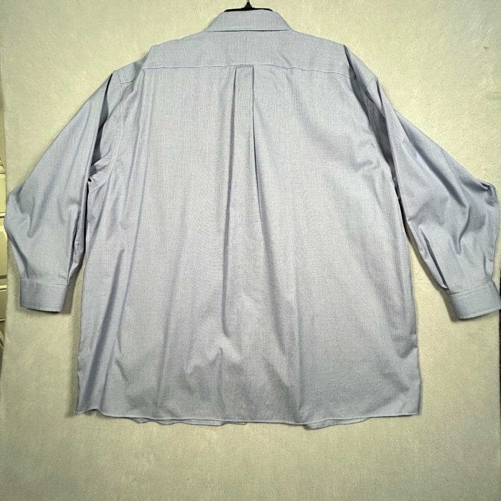 2 Jos. A. Bank Traveler Cotton Shirts Mens 20X35 Navy & Baby Blue Houndstooth - Picture 4 of 16